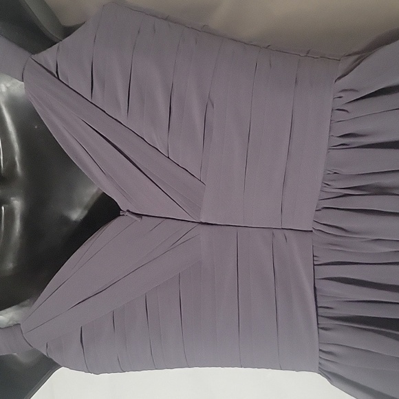 BILL LEVKOFF Bridesmaid Dress Style 730 4 Grey Going‎ Out Bridesmaid Formal Prom - Picture 6 of 7